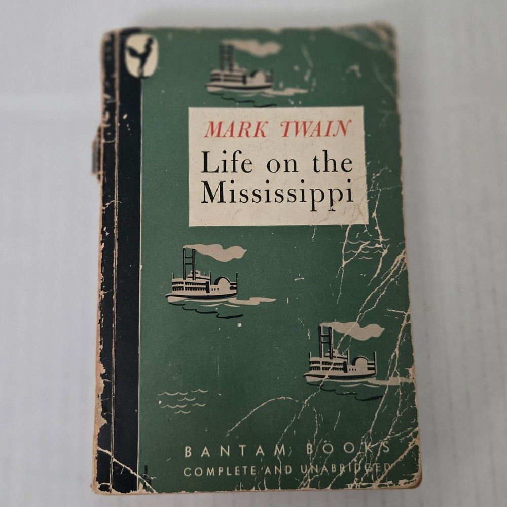 Vintage 1946 Mark Twain Life on the Mississippi Bantam Books Paperback USA Made